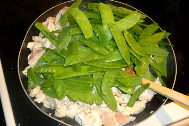 Chicken Lo Mein Recipe - Add Snow Peas