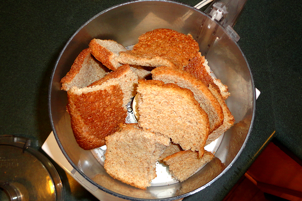 Italian Seasoned Bread Crumbs - Food Processor