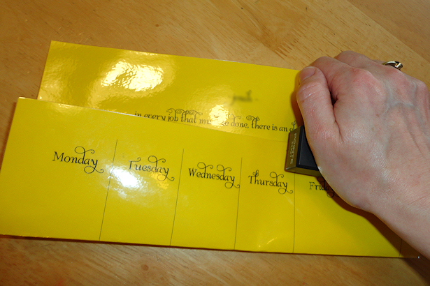 Kids Chore Chart - Stapling