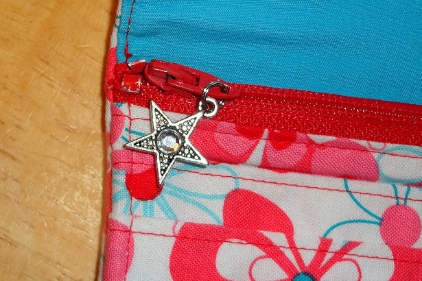 Sewing Box Wallet - Star Zipper Pull