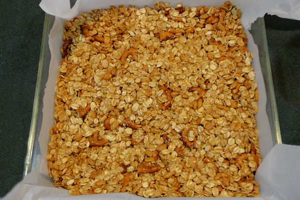 Homemade Granola Bars - Press Mixture