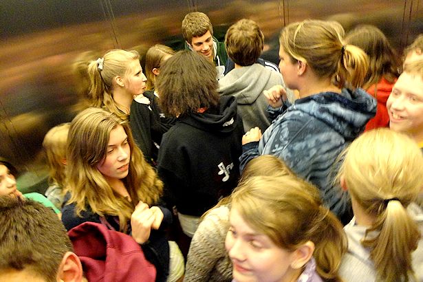 Chicago 2013 Part Five - Kids on Elevator