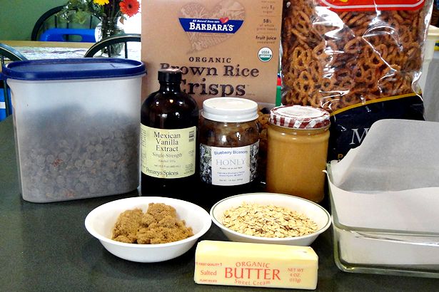 Homemade Granola Bars - Ingredients