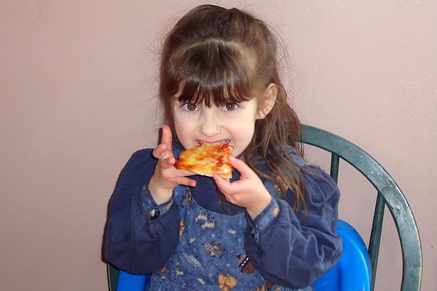 Homemade Pizza Fun - Eating Pizza