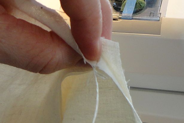 Make Basket Liners - Sewing Side to Bottom