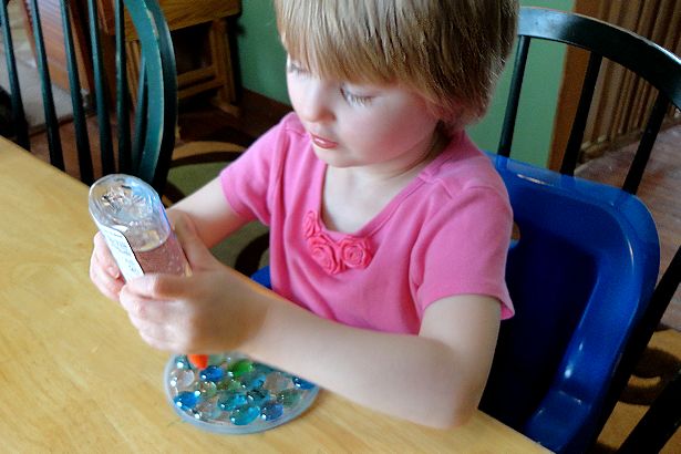 Mother's Day Craft Sun Catcher - Cover with Glue