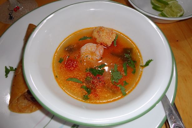 Shrimp Ball Soup in Bowl