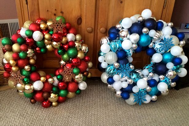 How to Make an Ornament Wreath -