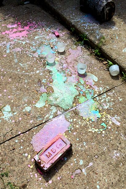 Make Sidewalk Chalk Paint - Painted Fun