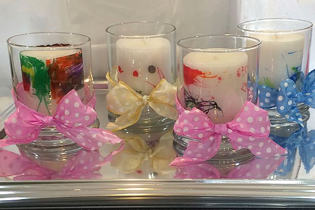 Mother's Day Craft Candles