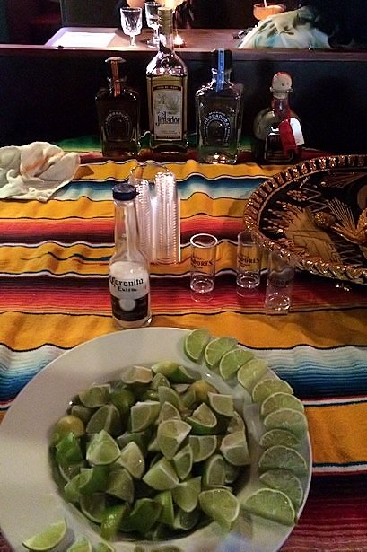 Solea Tequila Dinner July 2014 - Tequila Table