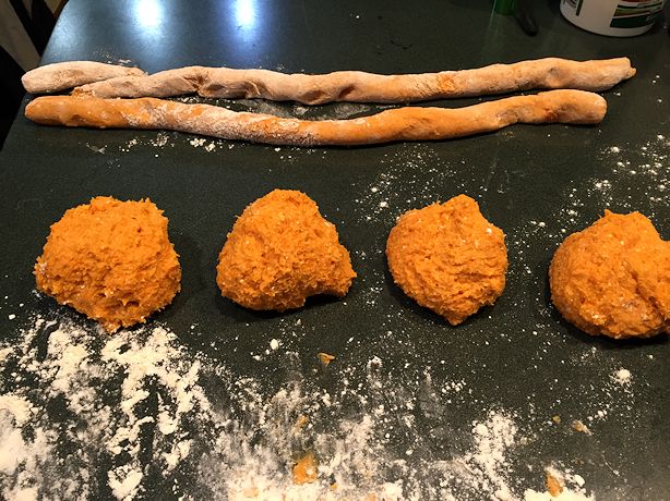 Sweet Potato Gnocchi - Balls and Ropes