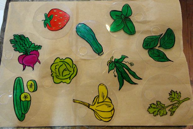 DIY Plant Marker Shrinky Dink - Bake