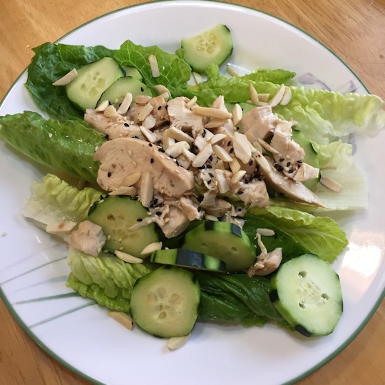 Healthy Chicken Salad Recipe with Almonds