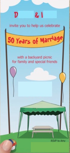 Anniversary Picnic Invitation