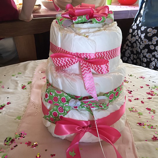 Baby Shower for Princess - Diaper Cake