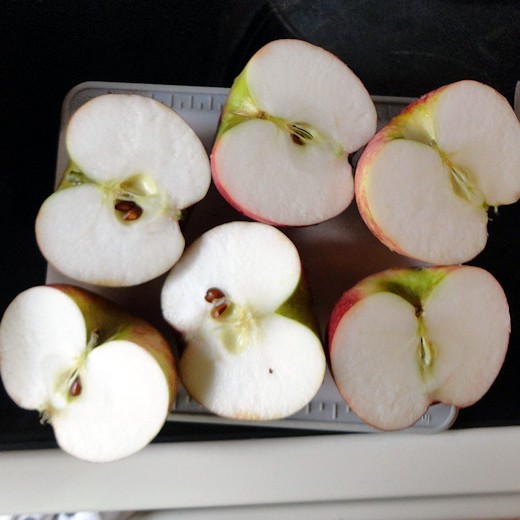 Easy Microwave Baked Apples - Cut Apples