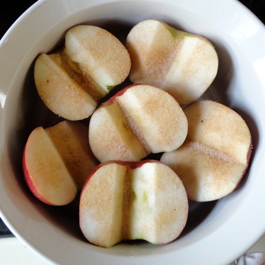 Easy Microwave Baked Apples - Core Apples