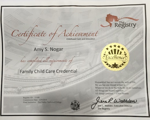 Family Child Care Credential - Certificate