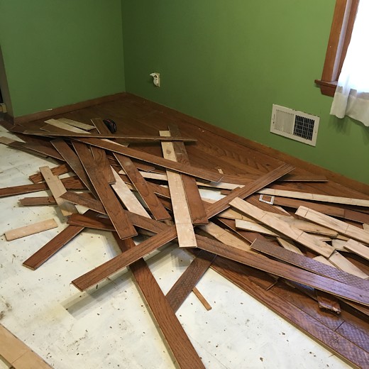 Floor Redo Day Four - Dining Room