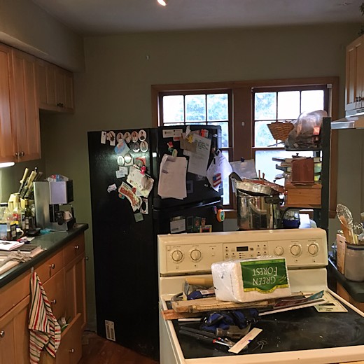 Floor Redo Day Five - Messy Kitchen