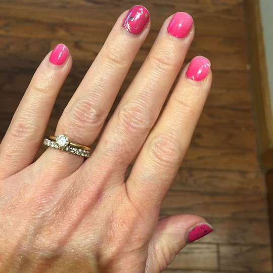 More Jamberry Nails - Valentine's Nails