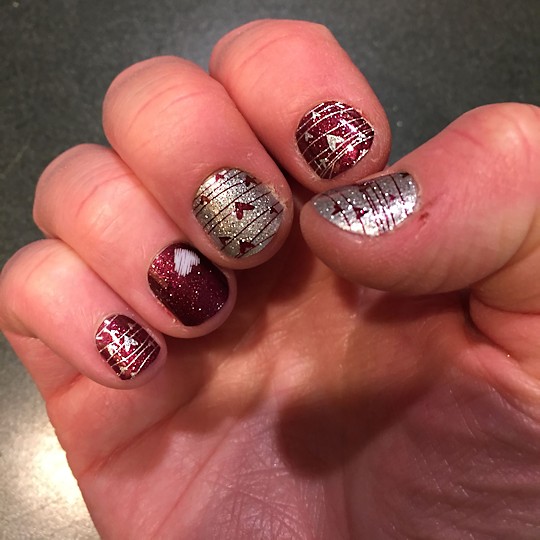 More Jamberry Nails - Valentine's Nails