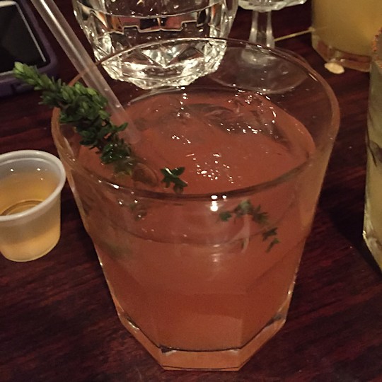 Solea Tequila Dinner February 2015 - Raspberry Thyme Margarita