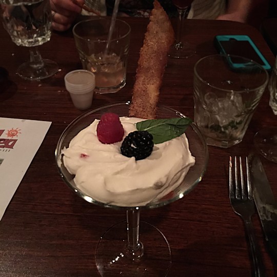 Solea Tequila Dinner February 2015 - Berries and Cream