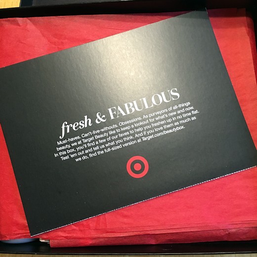 Target Beauty Box July 2016 - 