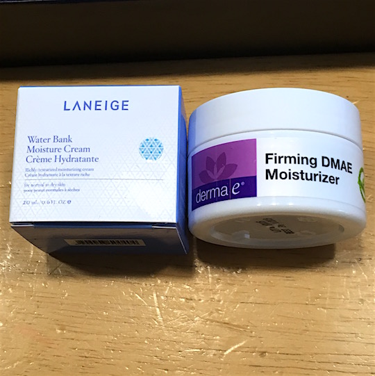 Target Beauty Box May 2016 - Water Bank Moisture Cream and DMAE Moisturizer