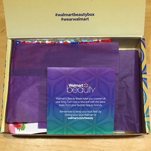 Walmart Beauty Box Fall 2016 - Box Inside