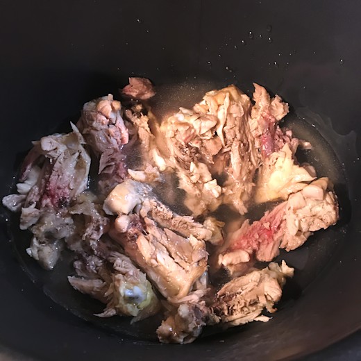 Homemade Cat Food - Bones in Pressure Cooker