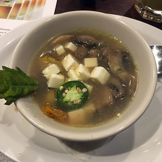 Solea Tequila Dinner March 2017 - Mushroom Soup