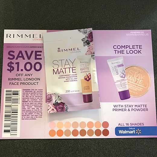 Walmart Beauty Box Spring 2017 - Rimmel Stay Matte Foundation