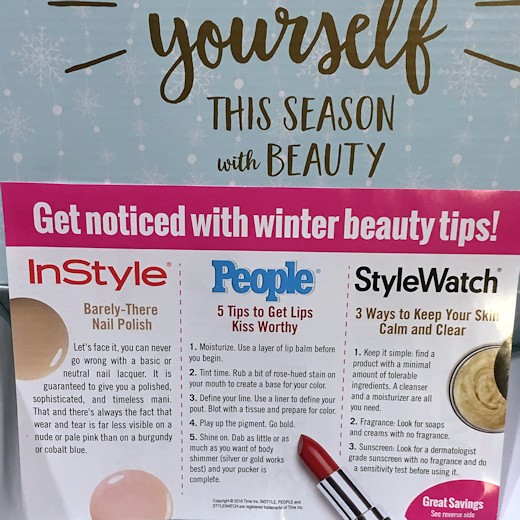 Walmart Beauty Box Winter 2016 - Coupon